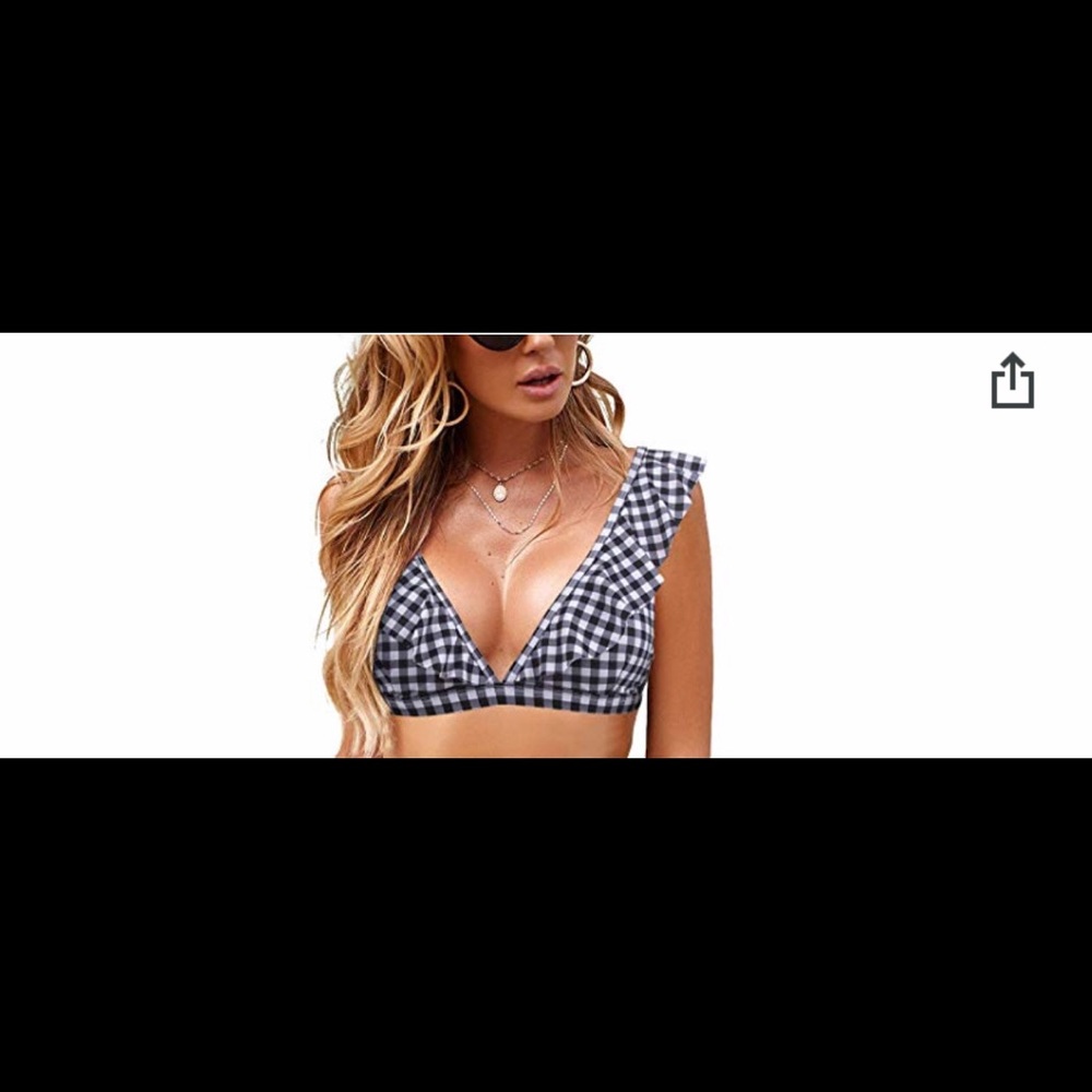 Gingham Swim top